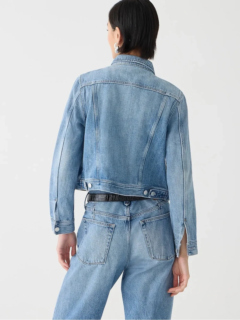 J Crew New classic denim jacket in Bianca wash women’s BY012 Size XS NWOT